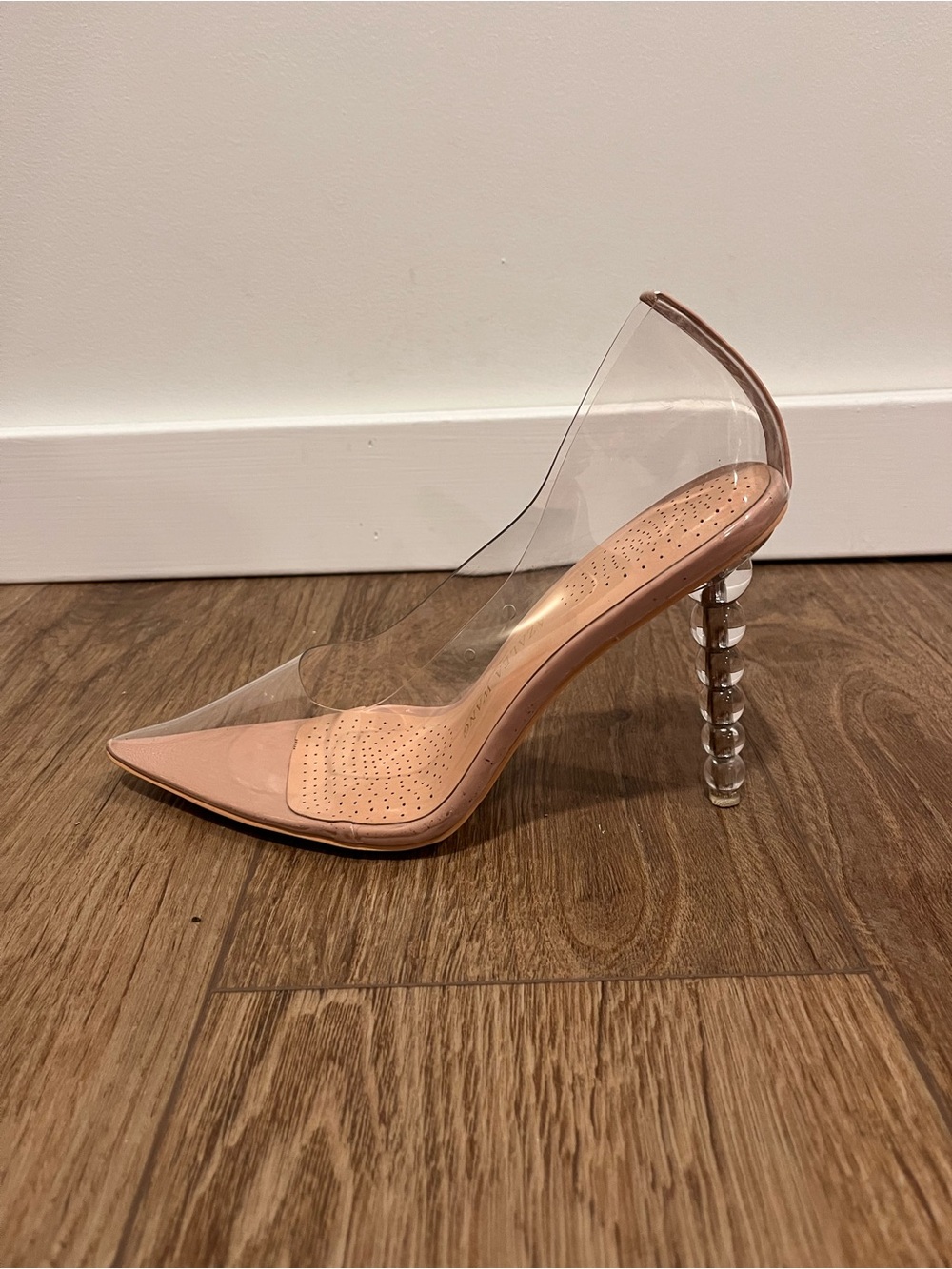 Azalea Wang nude/ transparent heels - Picture 9 of 12